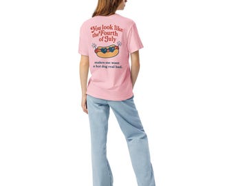 Funny Fourth of July Hot Dog T-Shirt - Legally Blonde Patriotic Tee