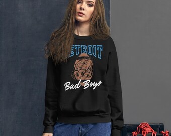 Moletom Detroit Lions x Bad Boys | Mistura de Futebol Grit & Grind | Torcedor de Esportes de Detroit | Unissex