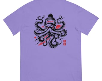 Hockeytown Kaiju T-Shirt: Detroit Red Wings Japanese Octopus Anime