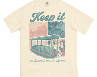 Epcot Ride Inspired Tee: Keep It 100 on the Land, the Sea, the Sky - Comfort Colors