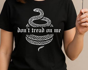 Don't Tread on Me Snake Graphic T-Shirt - Reputation-Inspired Tee
