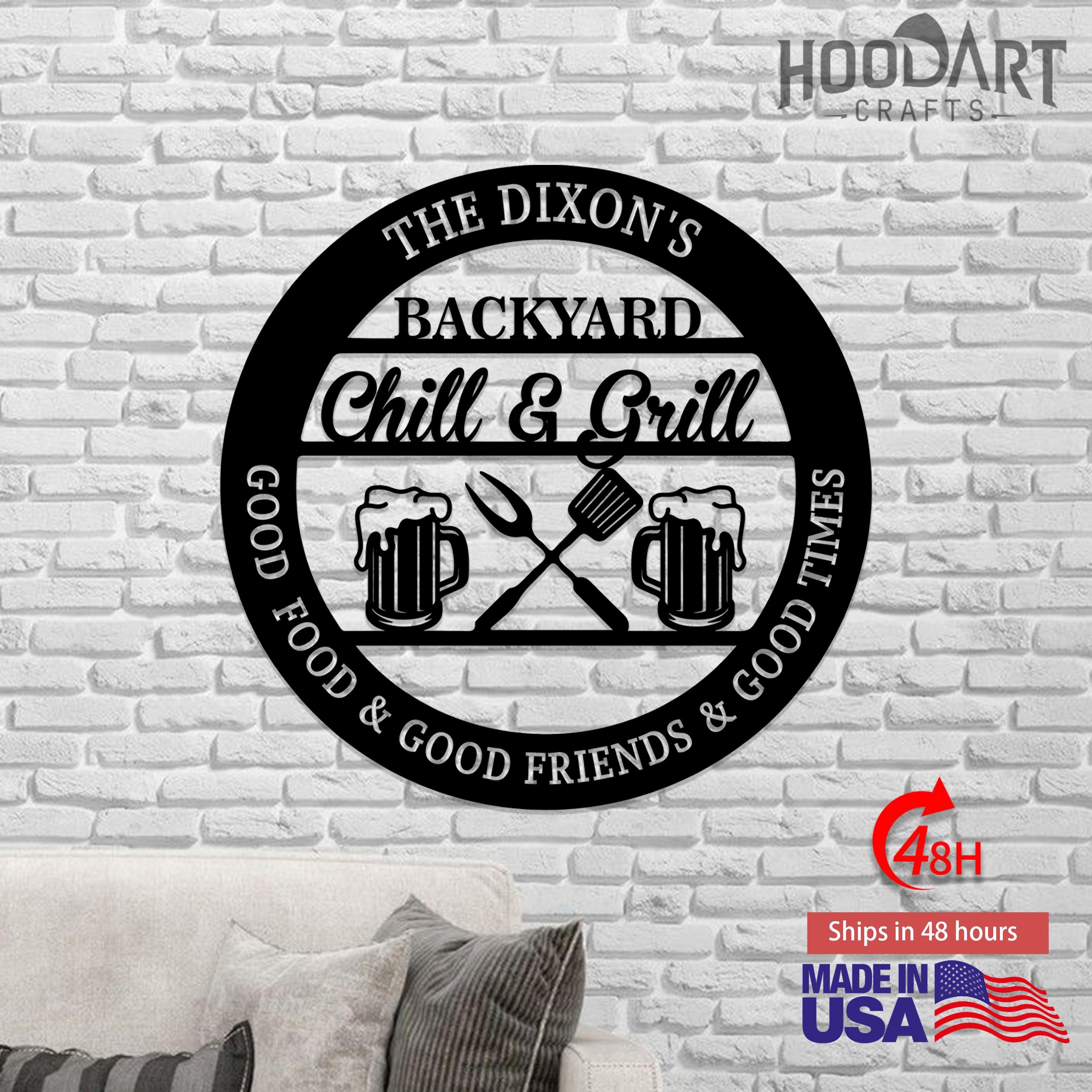 "BBQ Master" Novelty Street Sign - 4x18 Inch Aluminum Metal Hanging Sign For Patio & Man Cave (SS 502)