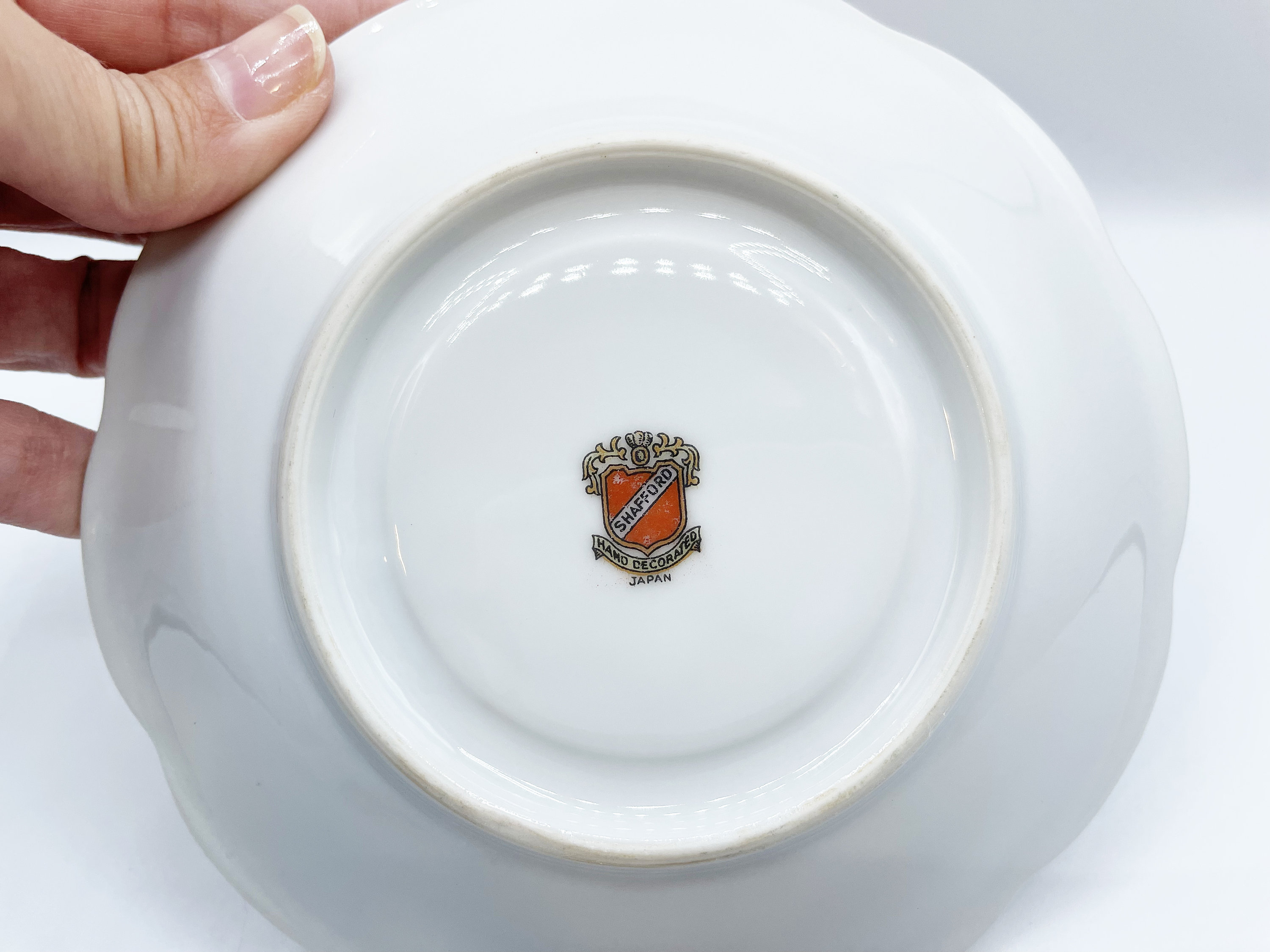 Vintage Shafford Japan Moriage Rooster Teacup and Saucer