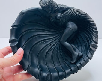 ヴィンテージ マキシムズ ド パリ　灰皿　3個 ヴィンテージ ココ ジョーのフラガール 灰皿：黒溶岩ティキ
