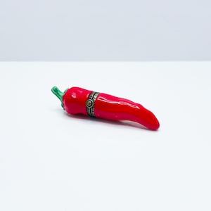Vintage Red Hot Chile Pepper Miniature Porcelain Hinged Box | Midwest of Cannon Falls | Vintage New Old Stock | NIB Collectible