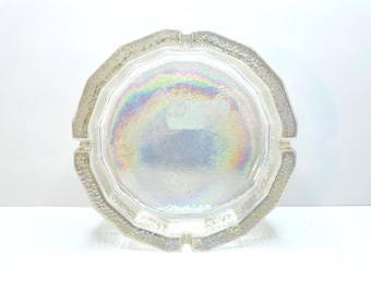Vintage Blenko Iridescent Glass Ashtray | MCM Trinket Dish | Mid Century Decor