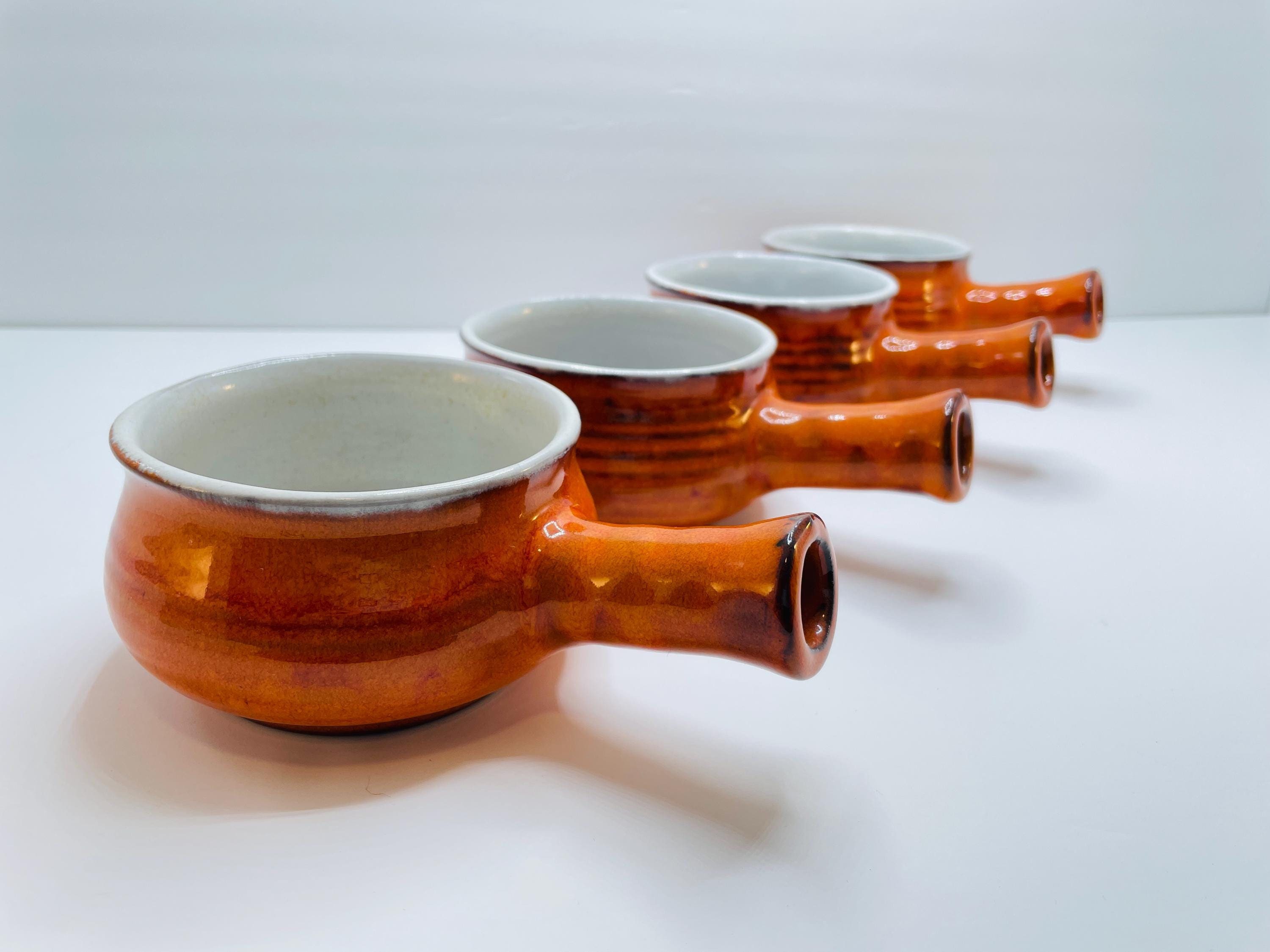 Set of Vintage Mid-century Evangeline Canadian Pottery Bowls