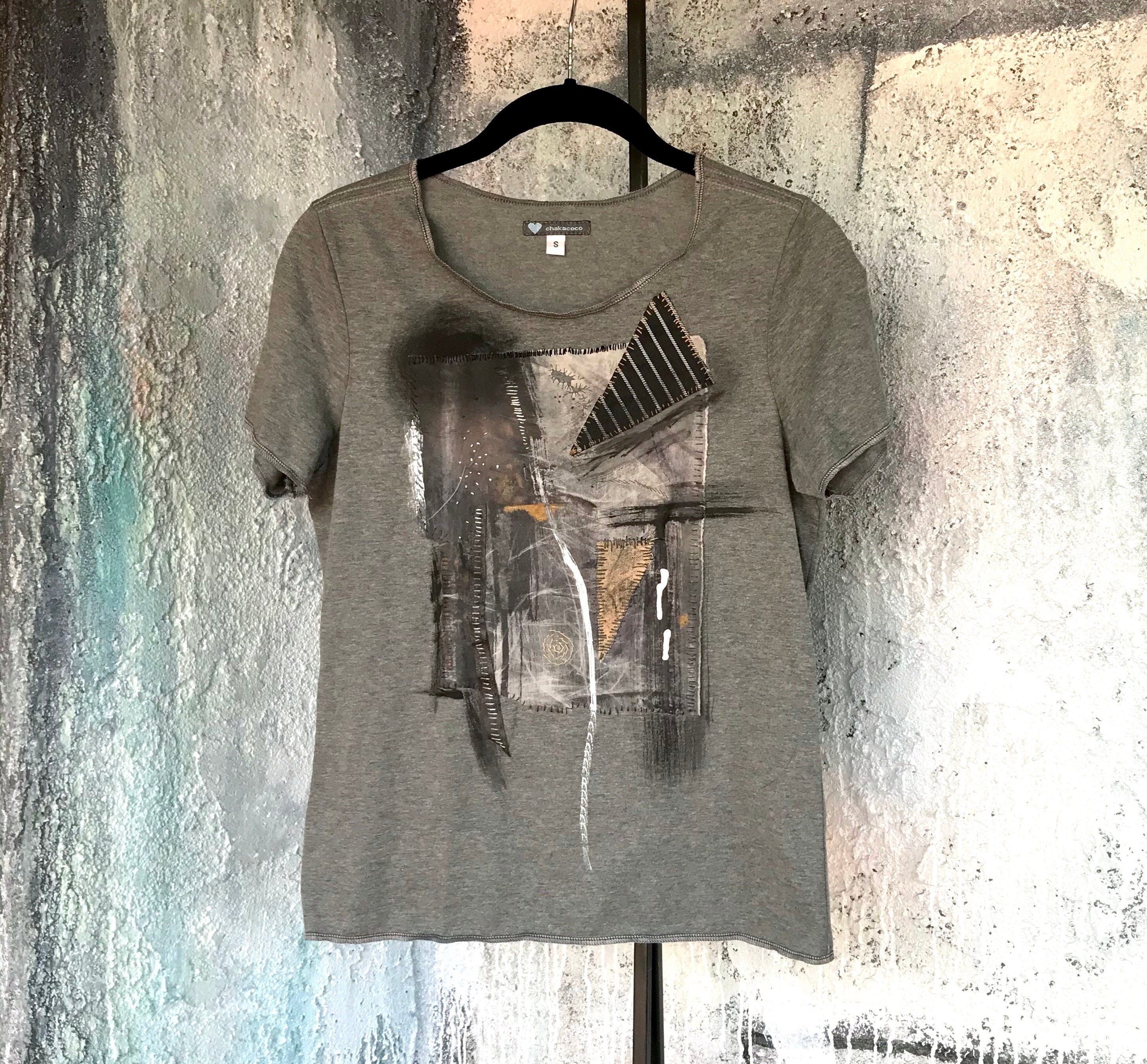 Mixed Media Art TShirt Etsy.de