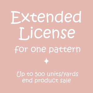 Extended Commercial License for ONE design in my shop