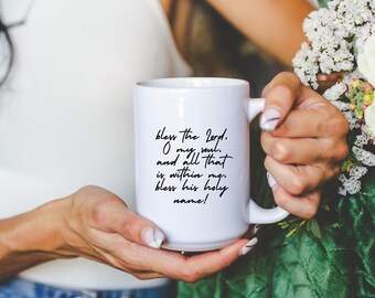 Psalm 103 Coffee Mug: Christian Bible Verse Gift