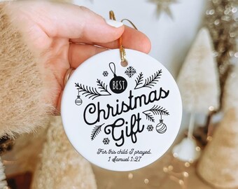 Baby's First Christmas Ornament: Scripture Keepsake, New Parent Gift