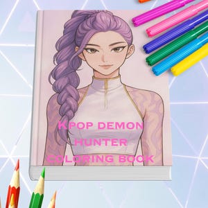 K-pop Demon Hunter Coloring Book Pages - Etsy
