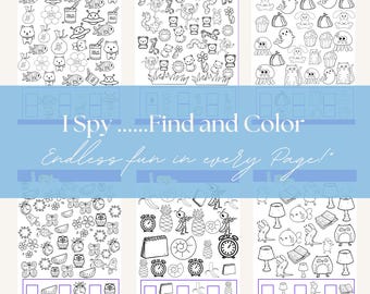 I Spy Game: Summer Activity Printable - Preschool Kindergarten (Digital Download)