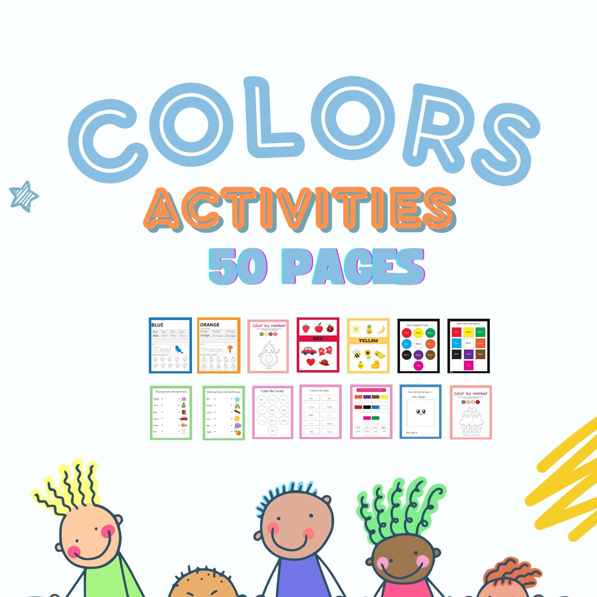 Colors Activity Bundle: Printable Learning Games (PDF) - Etsy
