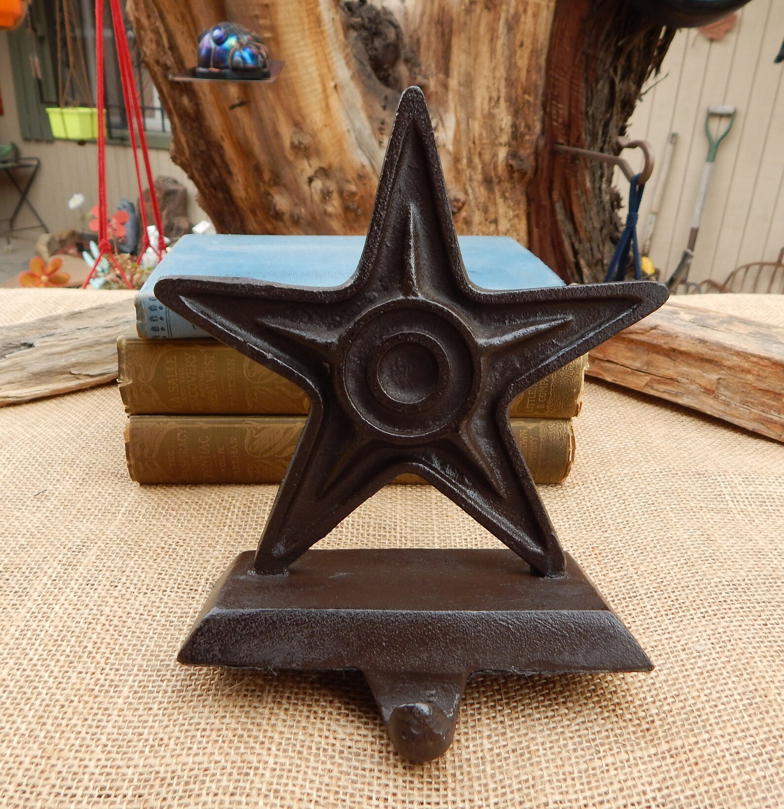 Cast Iron Star Stocking Holder / Star Christmas Stocking Etsy