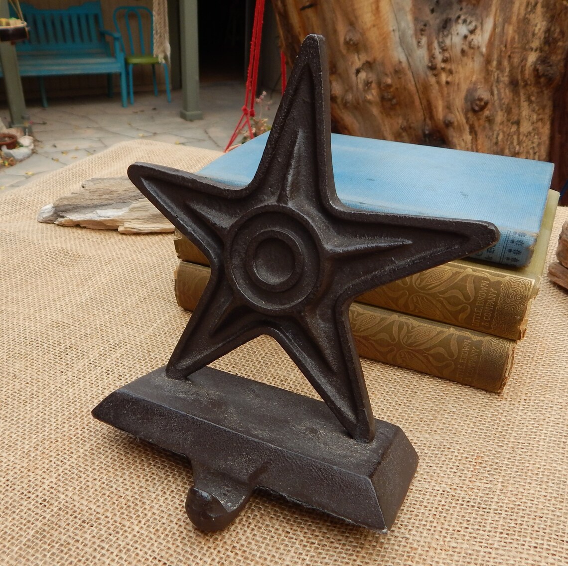 Cast Iron Star Stocking Holder / Star Christmas Stocking Etsy