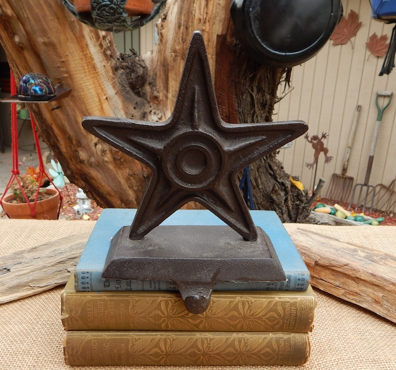 Cast Iron Star Stocking Holder / Star Christmas Stocking Etsy