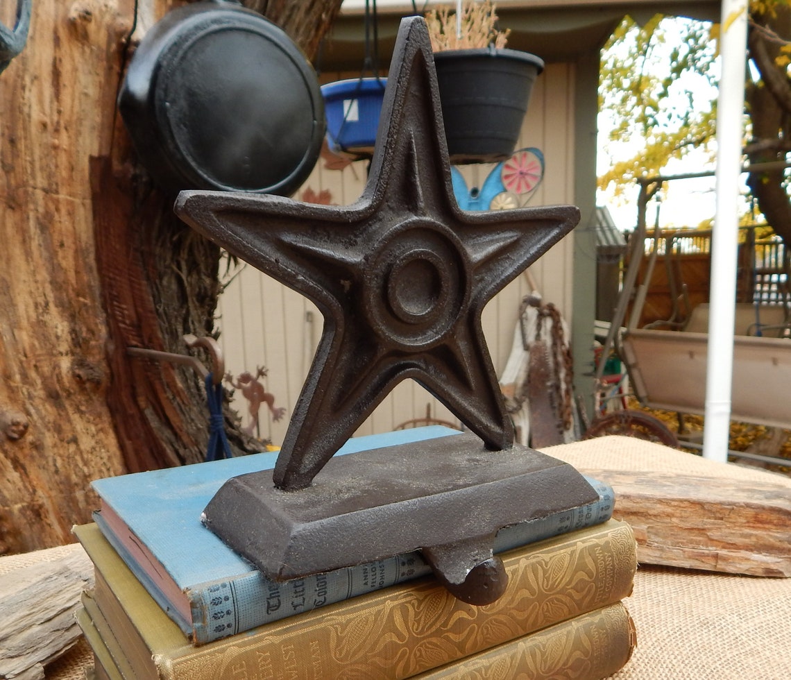 Cast Iron Star Stocking Holder / Star Christmas Stocking Etsy