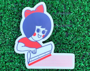 Utz Girl Screen Printing Sticker