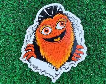 Gritty vinyl sticker