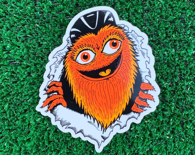 Gritty Vinyl Sticker - Etsy