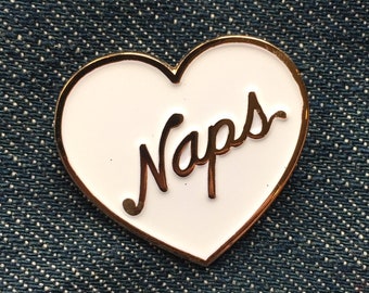 Naps Heart  Enamel Pin