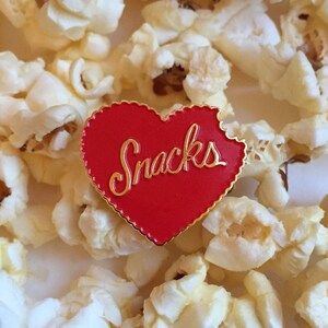 Heart Snacks Enamel Pin image 2