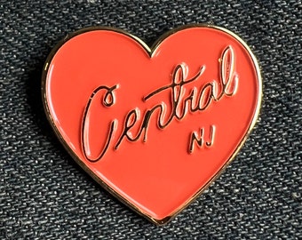 Central New Jersey Heart Enamel Pin