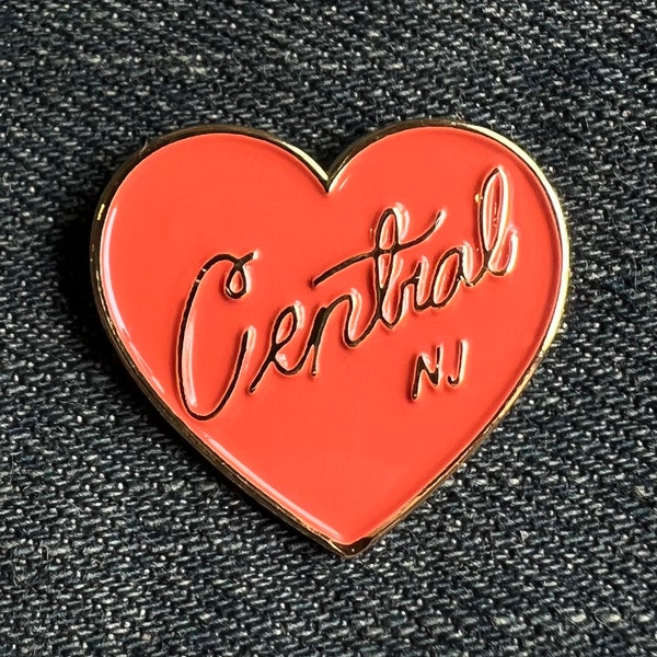 Central New Jersey Heart Enamel Pin