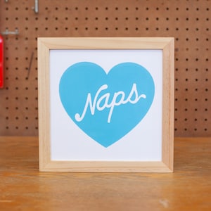 Naps Heart Screen Print image 1