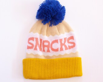 Snacks Pom Pom Hat