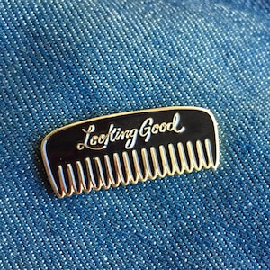 Look Good Enamel Pin