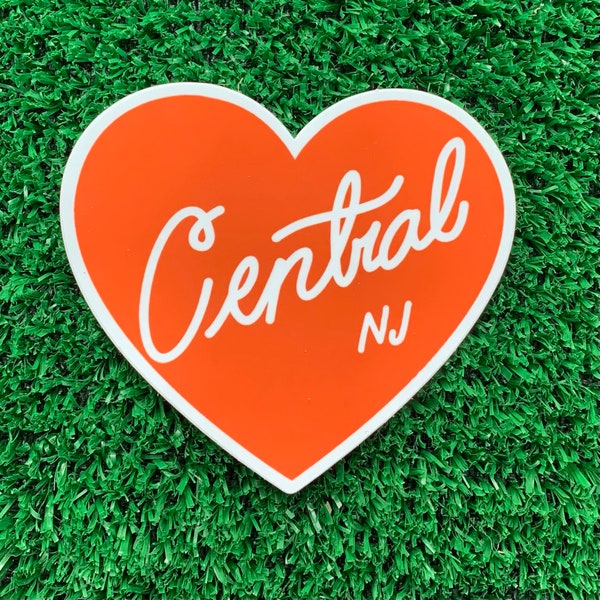 Central New Jersey Heart vinyl sticker