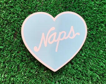 Naps Heart Vinyl Sticker