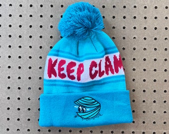 Keep Clam Pom Pom Hat