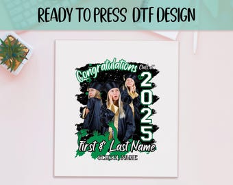 Custom Graduation DTF Print - Ready to Press Heat Transfer