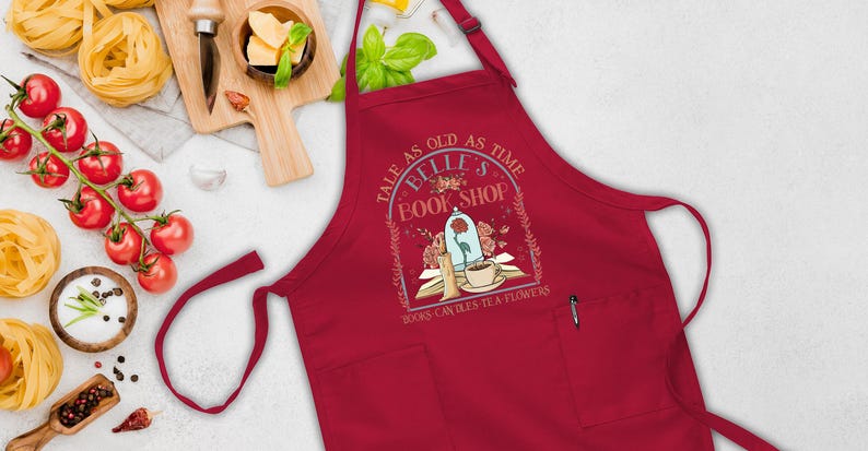 Belle's Book Shop Ready to Press DTF, Disney Transfer Print, Heat Press DTF Transfer, Beauty And Beast DTF Transfer Prints, Bookish Gift afbeelding 7
