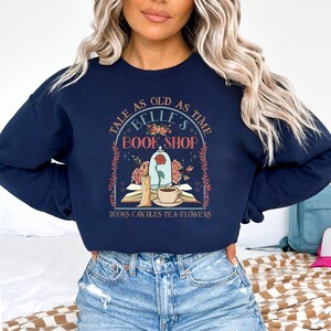 Belle's Book Shop Ready to Press DTF, Disney Transfer Print, Heat Press DTF Transfer, Beauty And Beast DTF Transfer Prints, Bookish Gift afbeelding 8