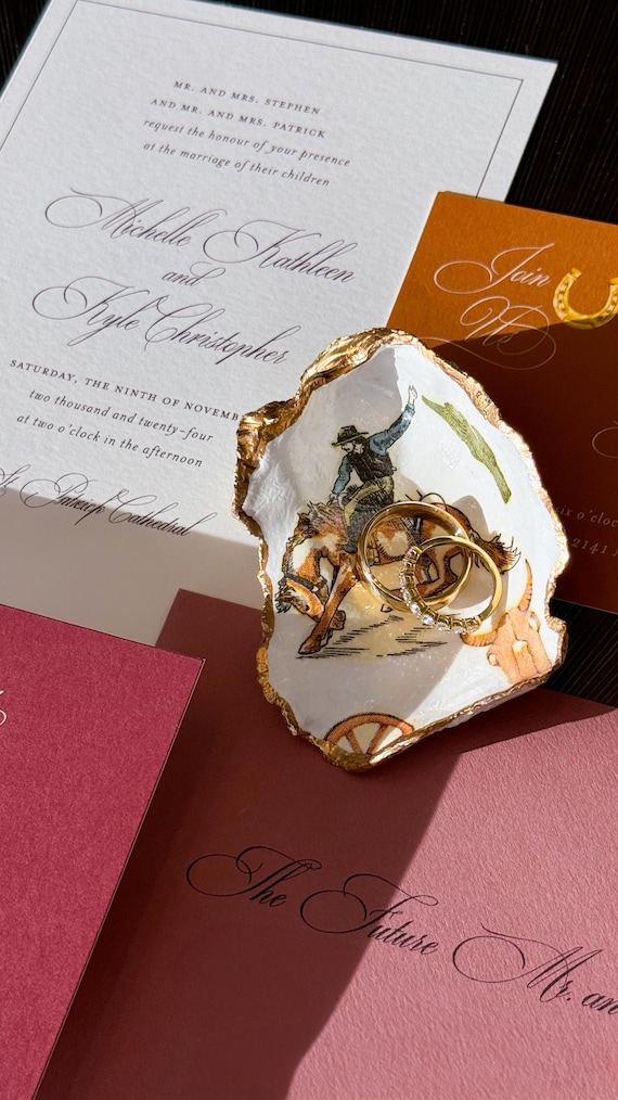 Western - Oyster Shell Jewelry Dish