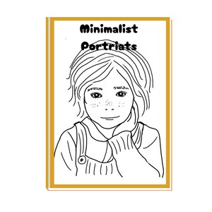 Portrait personnalisé à partir d'une photo, portrait minimaliste, coutumes de portrait de dessin animé, oeuvre d'art cadeau, doublure artistique minimale, cadeau-maman, artisanal