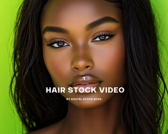 AI Hair Model Stock Video | Salon Website, Social Media (Digital Download)