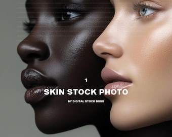 Skincare Website Banner | Diverse Wellness Stock Image (Digital Download)