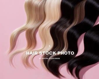 Hair Website Banner | Hair Extension Website Banner | Hair Extension Business Stock Image | Modern AI Stock Image