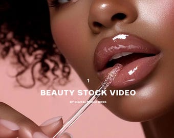 Lip Gloss Stock Video | Beauty Business Ad (Digital Download)