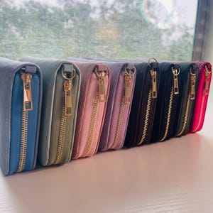 Cartera A6 / Cartera económica / Cartera de presupuesto con sobre para guardar efectivo
