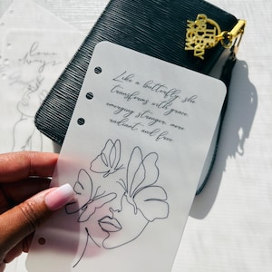 A6 Dashboard | Matte Vellum Dashboards-   Like a butterfly