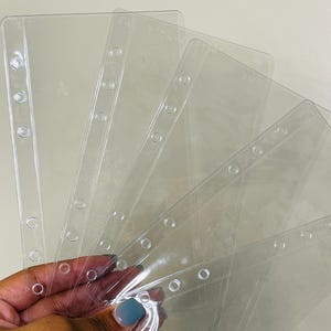 A6 cash envelopes | Clear & Frosted cash envelopes