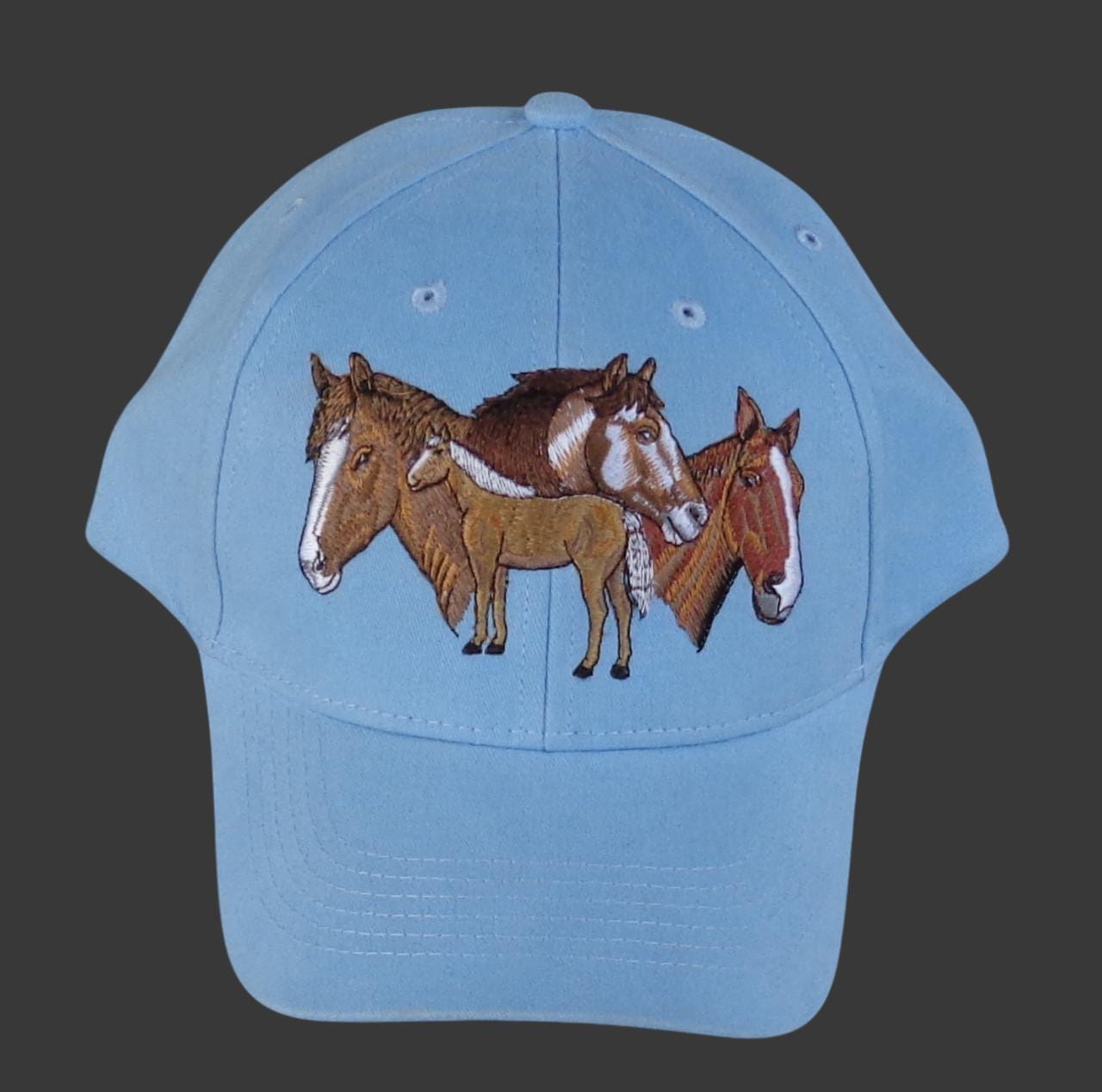 ?Vintage 90’s style Wild Horses Embroidered Hat Jackson hole Wyoming ranch hat Icon Trucker Hat – Diamond Cross Ranch main image 3