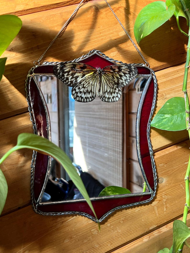 Mirror, Butterfly - Dusty Rose