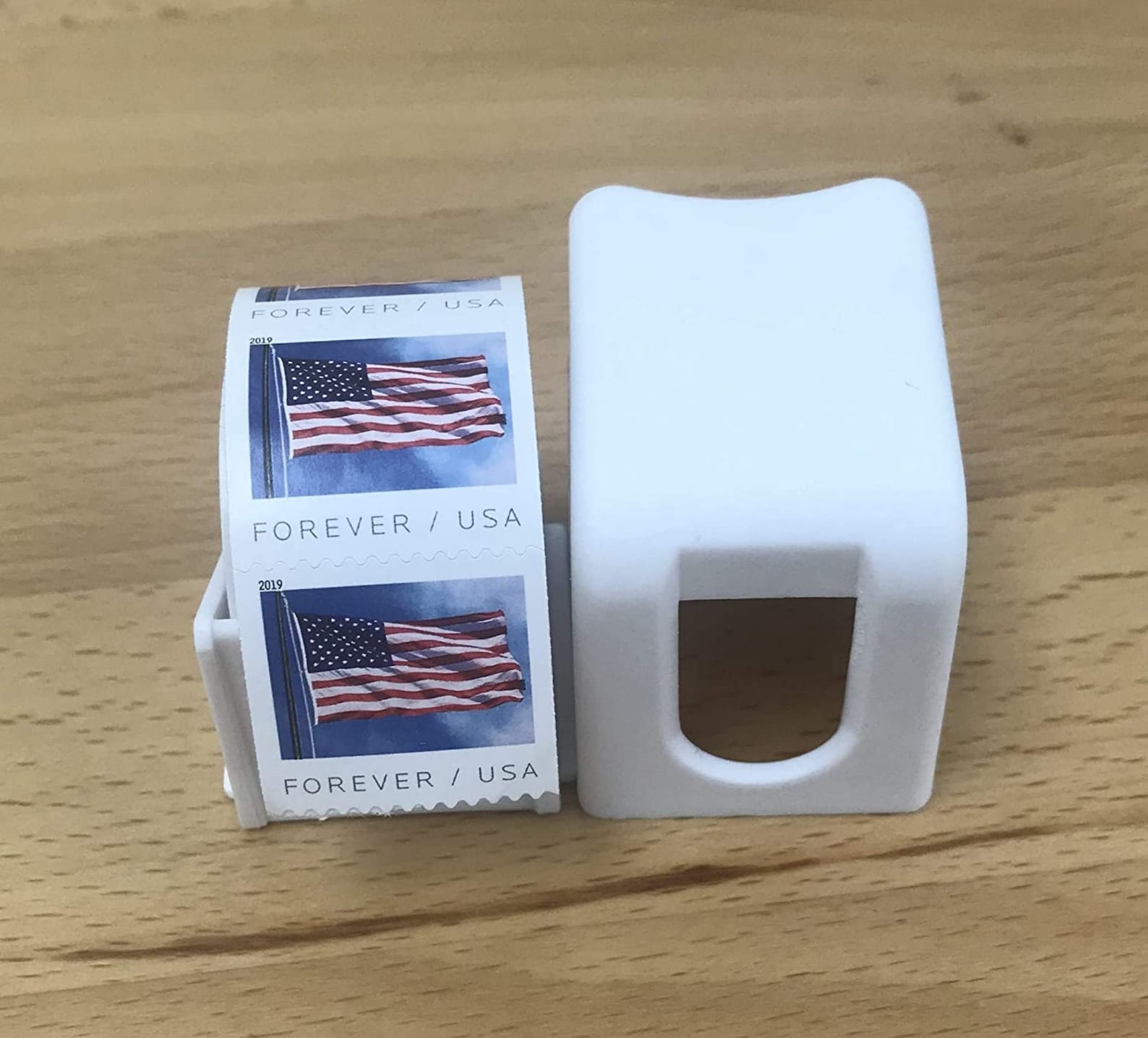 Stamp Roll Dispenser with a Roll of 100 USPS Forever Stamps US Etsy